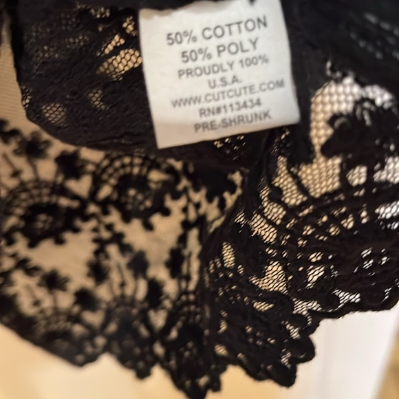Cut Cute Black Cardigan with Lace Back - Size M NWT - Picture 6 of 7